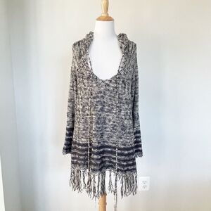 Lovemarks Sweater Tunic with fringe embellishments